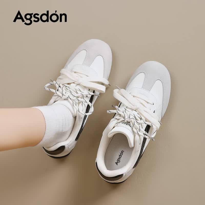 Agsdon Women s Retro Spliced German Trainer Shoes EU 37