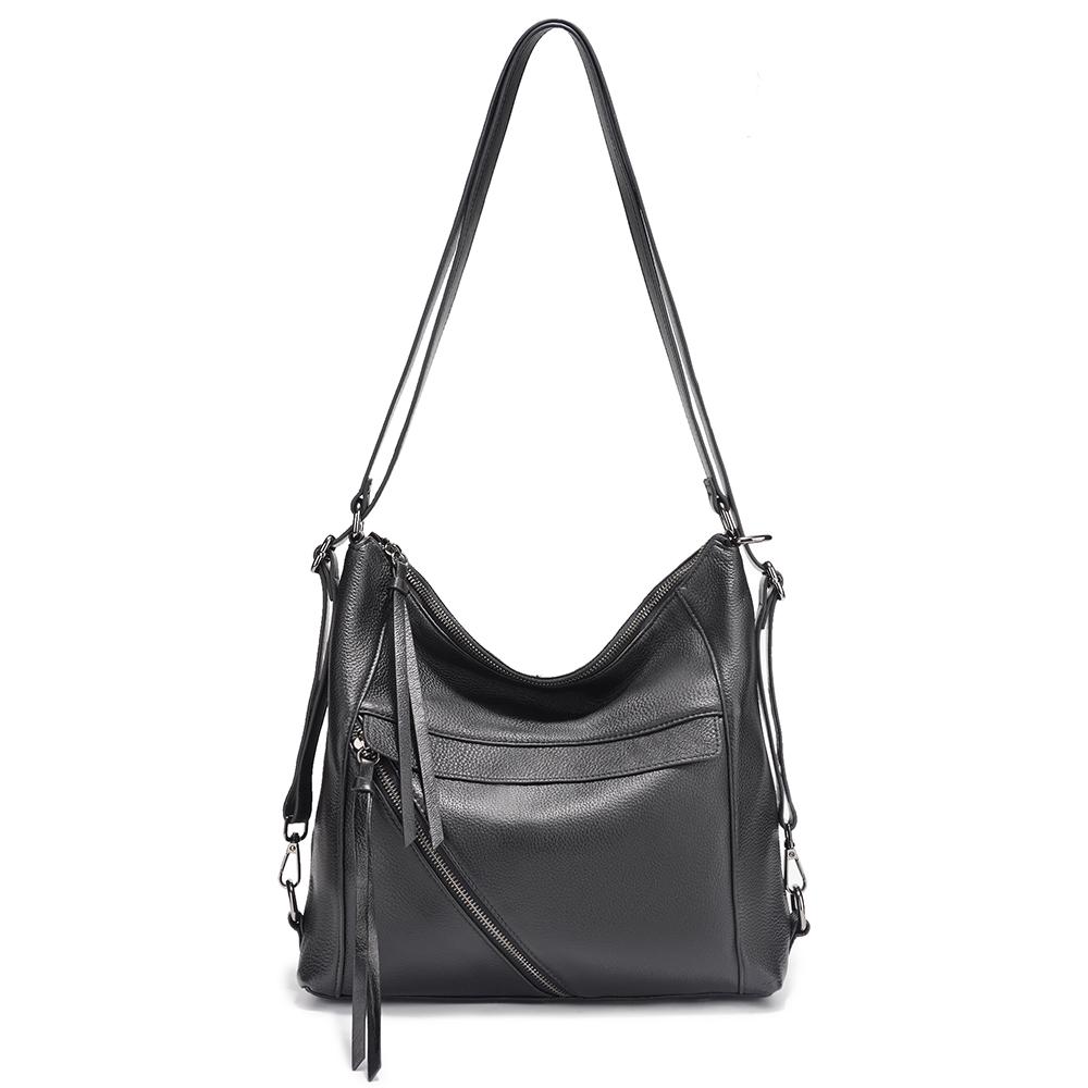 Zency Fashion Women Shoulder Bag 100% Genuine Leather Large Backpacks
