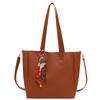 New leather tote bag creative and practical women's tote bag trendy fashion large capacity shopping bag