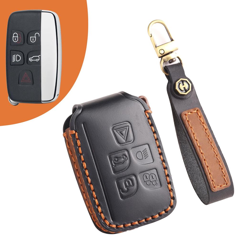 Δερμάτινη Θήκη Κλειδιού για Land Rover Sport, Velar, Evoque, Discovery και Jaguar XEL