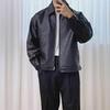 "Geacă Elegantă de Toamnă pentru Bărbați din Piele PU": Stil casual de baseball inspirat de cel coreean, până la stilul motociclistului"