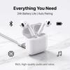 Apple Auriculares Bluetooth TWS AirPods 2 Micrófono Integrado Control Táctil Audio Rico Batería Larga Auriculares Inalámbricos Para IOS Android
