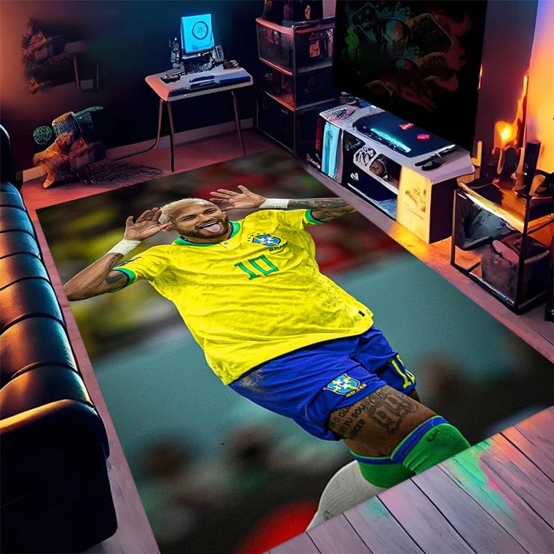Brazilian Football Glory carpet Living room and bedroom mats printing Protective pad Room Office chair cushion