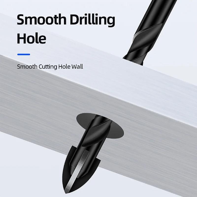 Cross Hexagonal Ceramic Tile Glass Cement Metal Ceramic Wood Plastic Hole Saw Triangular Alloy Drill Bit 5-Piece Set