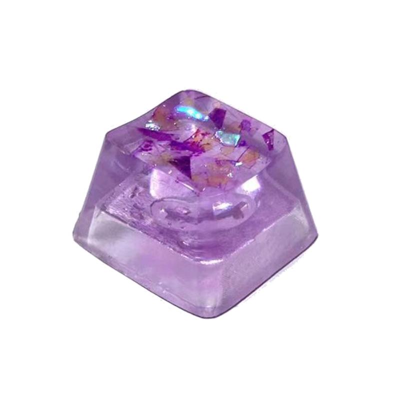 Game Mechanical Keyboard Cap Accessories Epoxy Resin for Cross Shaft Special Keycap Personalized Light Transmission Hand