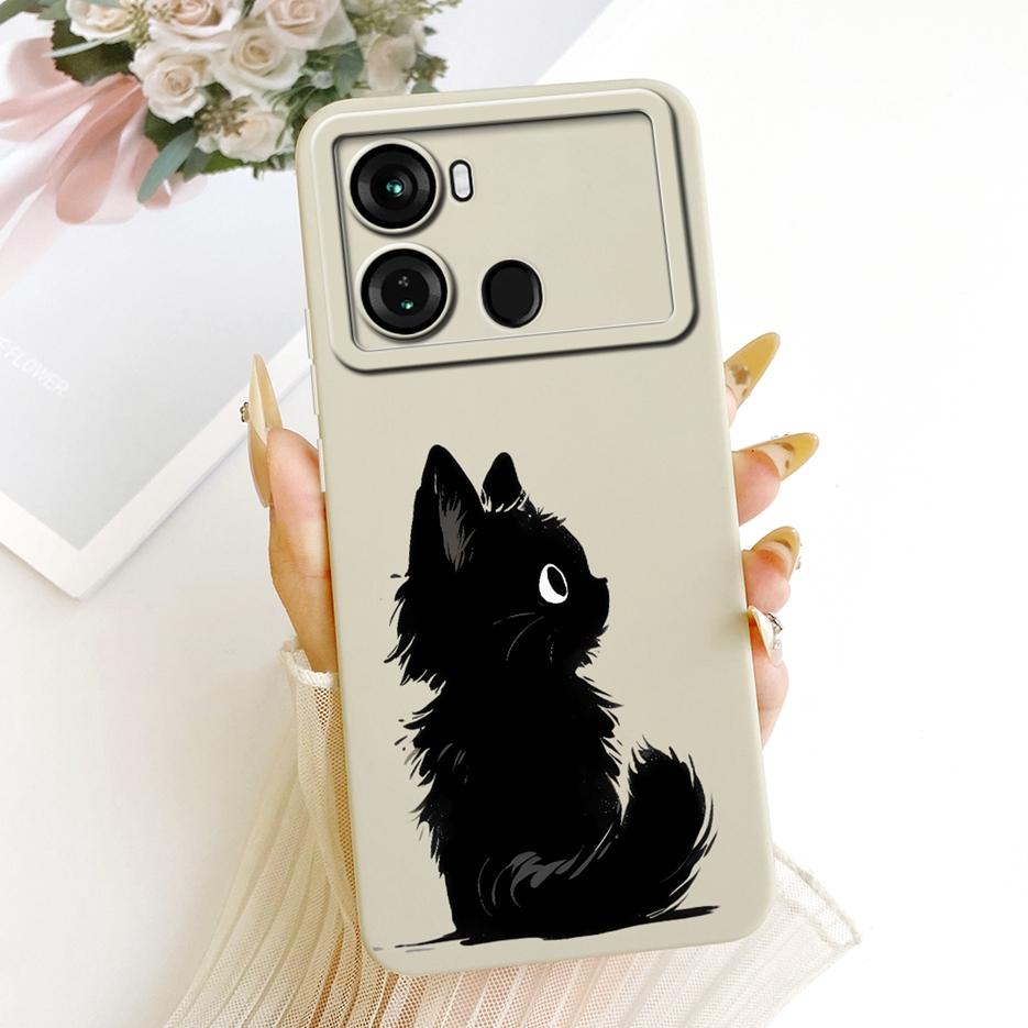 For Itel P40 Case P662L Cute Cat Panda Cartoon Cover Shockproof Soft TPU Phone Case For Itel P40 Plus P683L P 40 ItelP40 + Shell