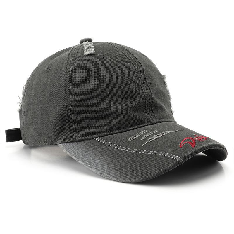 Women's washed cotton soft-top baseball cap, suitable for outdoor activities, men's travel cap, sun-protective visor