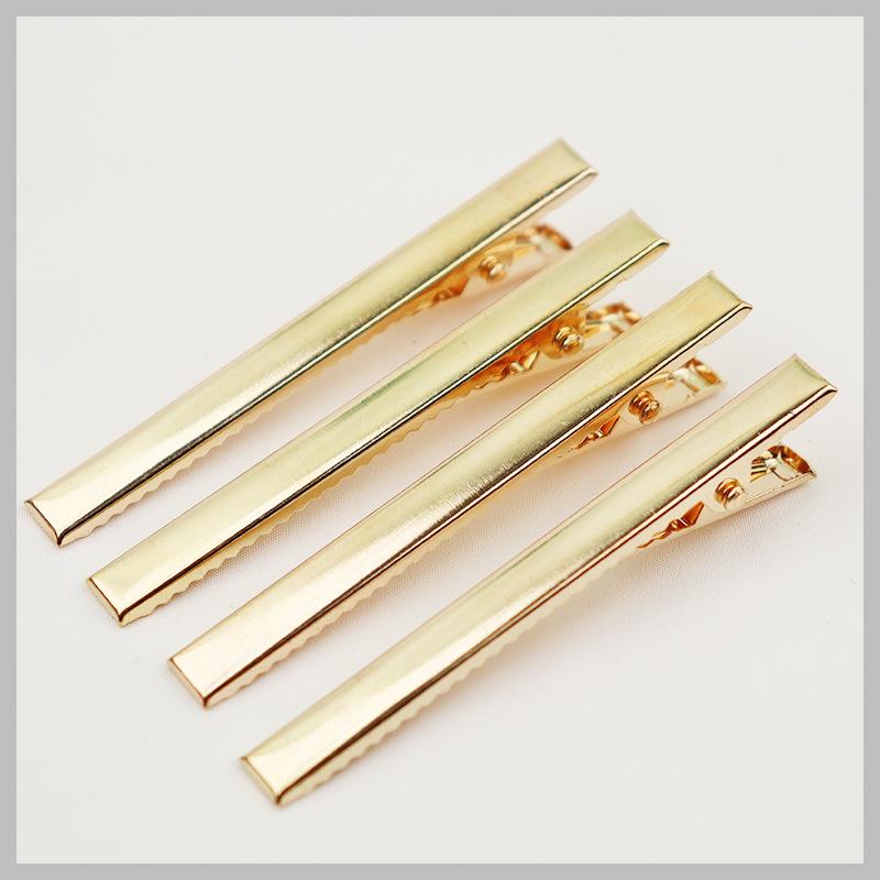 Handcrafted Duckbill Clips with A Fringe and Black One-line Hair Clips As Accessories