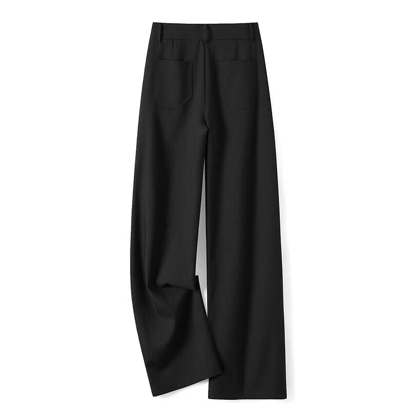 Women's High-Waisted Draped Professional Suit Pants