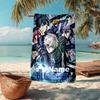 Custom Name Ultra-Soft Beach Towel with BlueLock Theme,Ideal for Pool - Camping, Diving - Perfect Travel Essential, Vibrant Beach Towel.