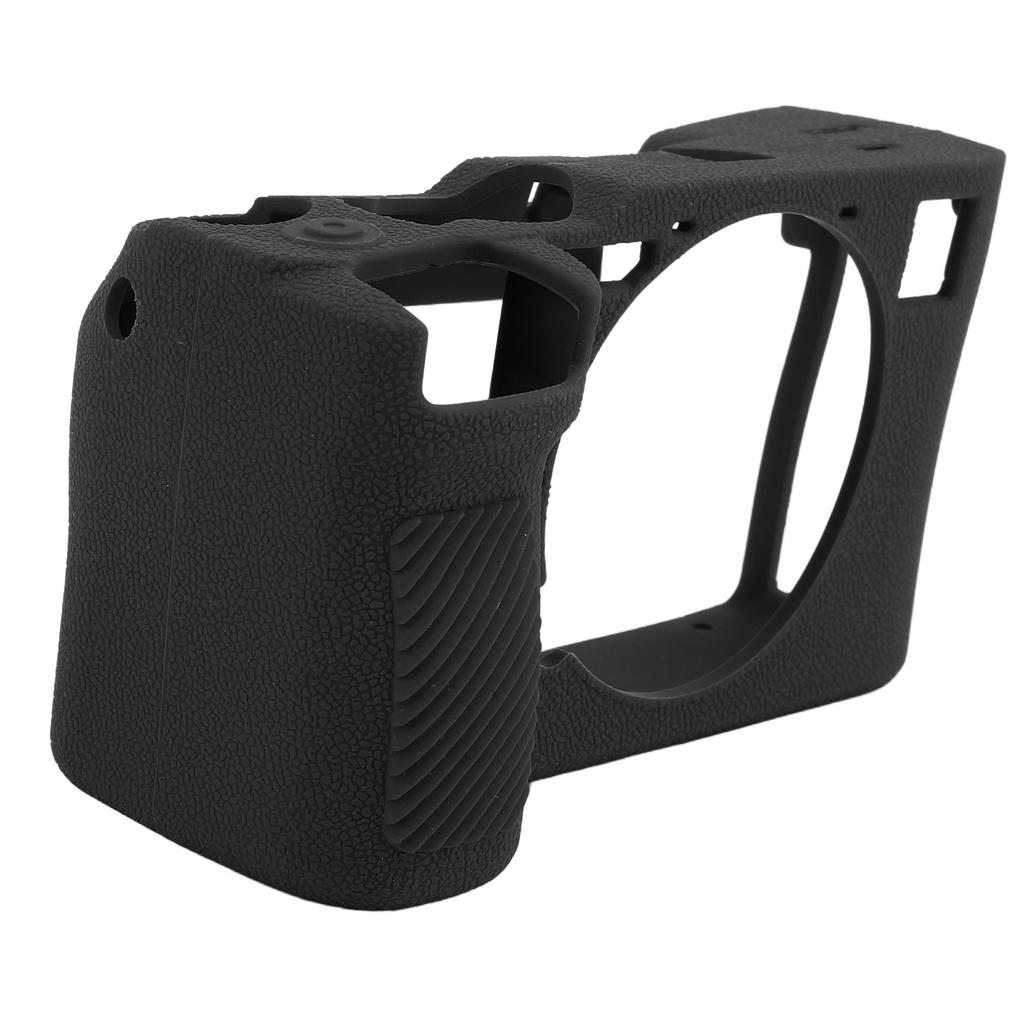 Soft Silicone Camera Cover Shock Absorption Non Slip Camera Protective Case for A7CII A7CR Black