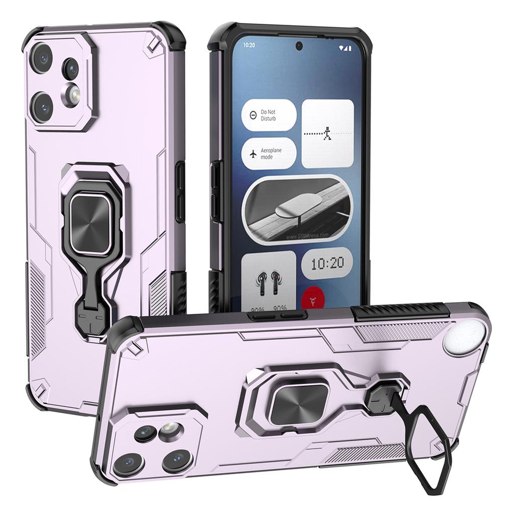 For Nothing CMF Phone 2 Pro Case Rotatable Ring Kickstand PC+TPU Shockproof Phone Cover