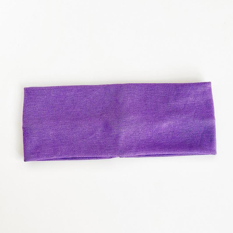 Solide gebreide sporthoofdband brede elastische yoga-haarbanden hardlopen fitness hoofddeksels vrouwen hoofdband haarband zweetband draad