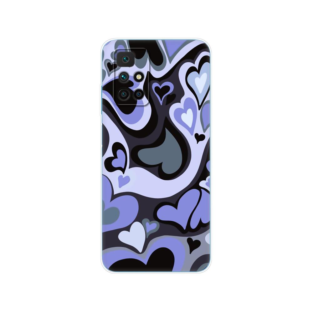 Dla etui Redmi 10 silikonowa tylna okładka etui na telefon dla xiaomi Redmi 10 2022 2021 miękkie etui 6.5 cala Redmi10 globalne etui typu bumper z tpu