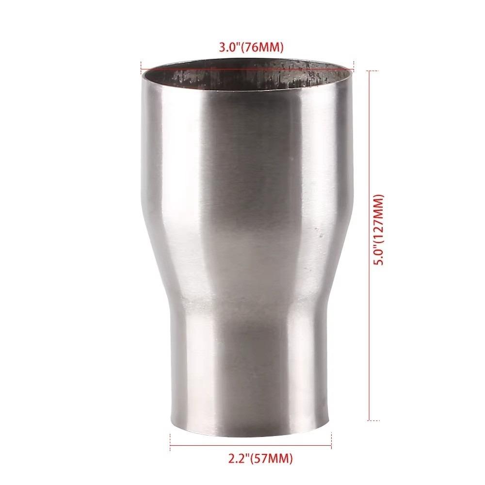 Corrosion Resistant Exhaust Reducer Connector Pipe Tube Pipe Connection Joint Car Accessories 57-76mm