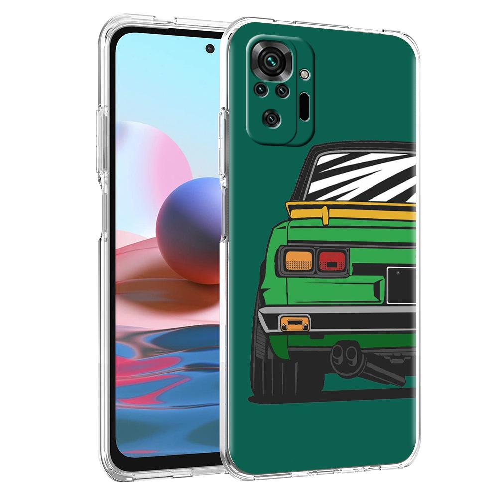 Phone Case For Xiaomi Redmi Note 15 14 5G 13 12 10 11 Pro Plus 4G 14C 13C 12C Soft TPU Cover Japan JDM Sports Cars Comic