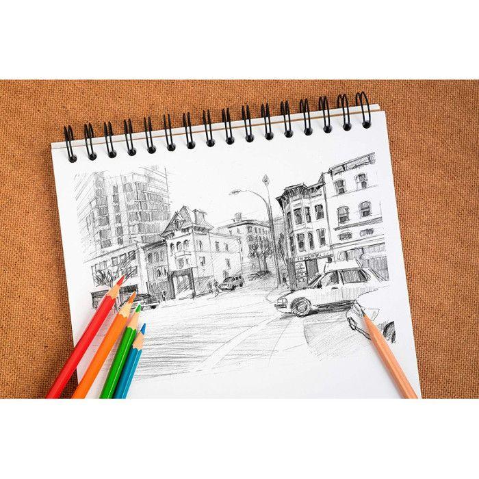 Bloc Sketch - CLAIREFONTAINE - 21x29,7 cm - 90 grammes - 100 feuilles - Blanc