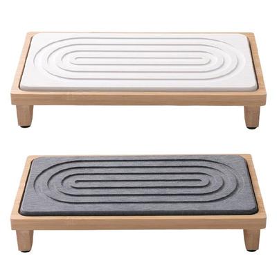 Molds Resistant Wooden Countertop Mat With Nonslip Base Ideal For Wet Environment Kitchen Bath Use