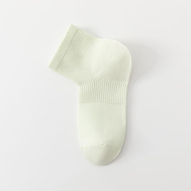 Damen Sommer Dünne Mesh Atmungsaktive 10A Antibakterielle Tube Rechte Winkel Socken