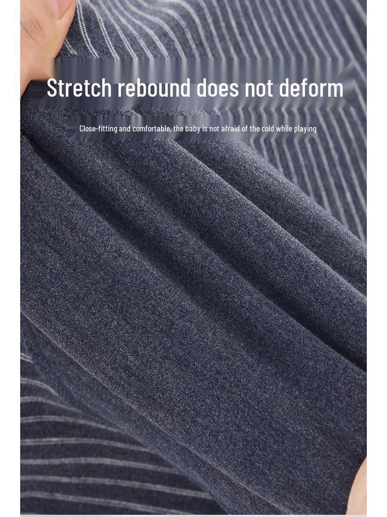 Children's Warm Wool Long Johns: German Velvet for Boys, Girls, and Teens