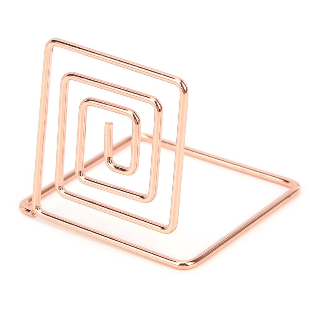 10Pcs Silver/ Rose Gold/ Gold Table Number Holders Metal Material Picture Holder Wedding Event