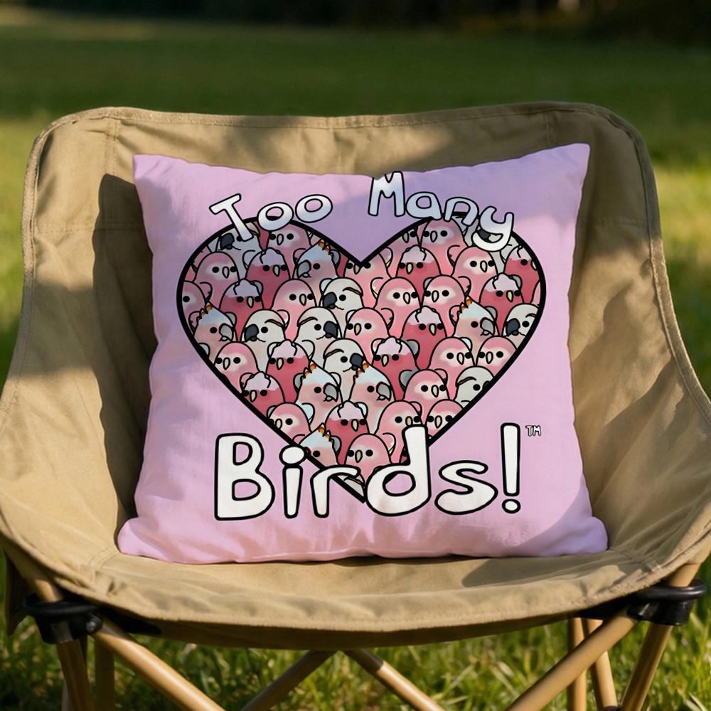 

Cute Cockatiel Cushion Cover Soft Reversible Durable Pillow Cover MultiScene Use for Home Car Daily Comfort 30X30cm