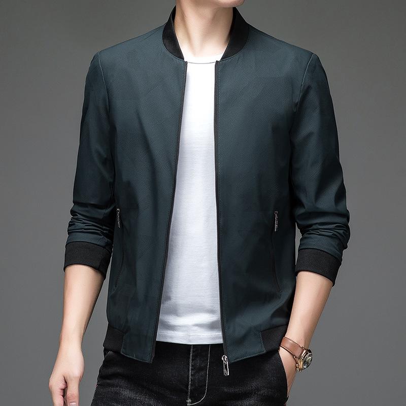 Spring Jackets for Young and Middle-aged Men, Business Casual Men's Thin Jackets, Baseball Collar Outerwear Trends
