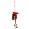 Xmas Wreath Bow with Bell Pendant Hanging Xmas Tree Ornament Mini Bow Decoration for DIY Window Tree Wreath Indoor and