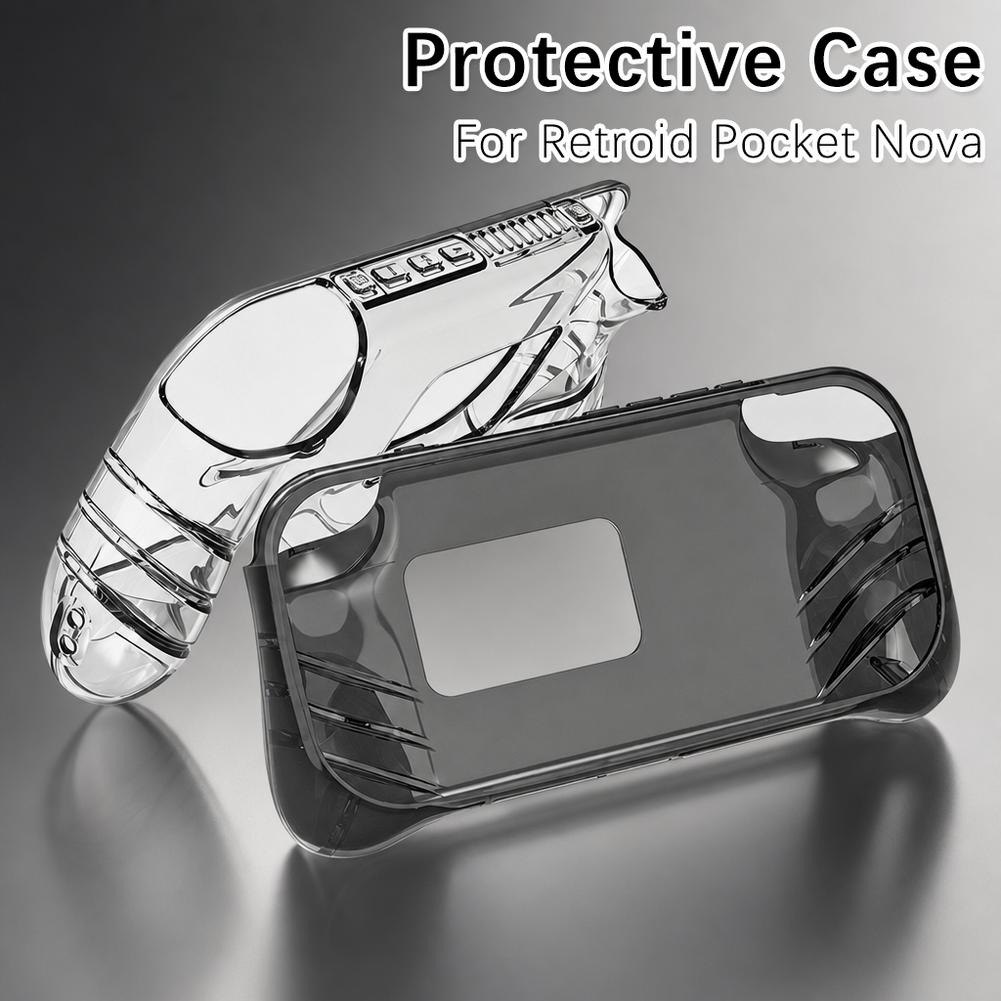 TPU Protective Case for Retroid Pocket Nova Transparent Anti-Slip Grip Heat Dissipation Shockproof Shell Cover