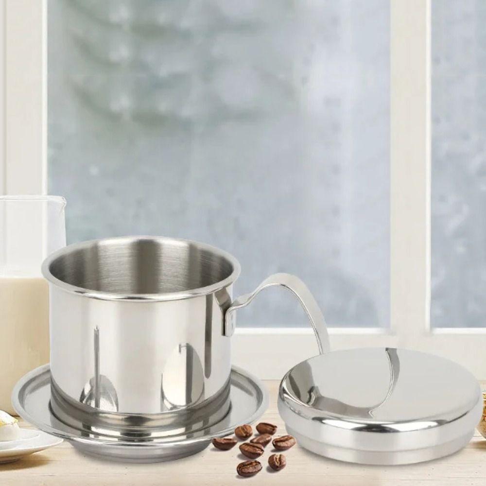 Steel Filter Vietnamese Coffee Pot With Handle Coffee Drip Filter  Coffee Making