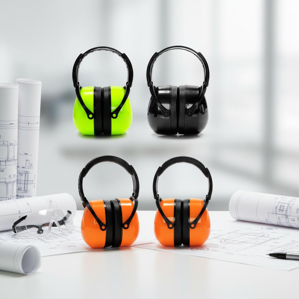 Hearing Protection Earmuffs for Industrial Use (Black,31dB) чёрный