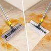 CLEANHOME Floor Floor Adjustable Length for and Includes 10 Dry Sheets Wiper, Mop, 4-Section Pole, (40cm-120cm), Wet/Dry Mop, Balconies, Entryways,