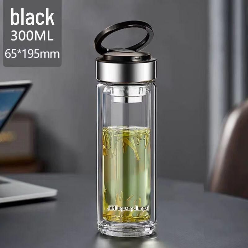 Fuguang Double-Layer Glass Tea Infuser Bottle