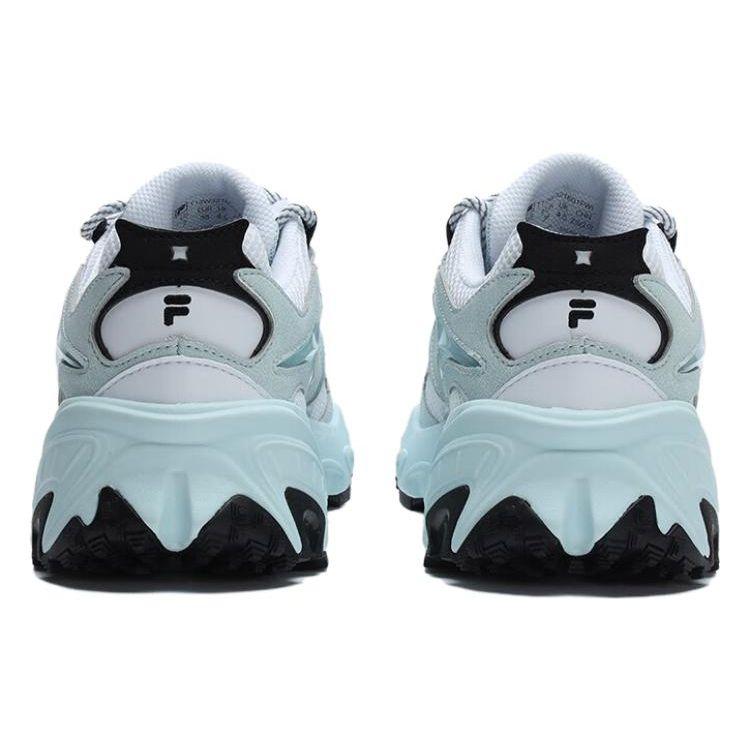 FILA Fusion Ancerus Plus One-Eyed Shoes TPU Fabric Synthetic Leather Sports Comfort Low-Top Dad Shoes Women sneaker Ice-Gray T12W321601FWI