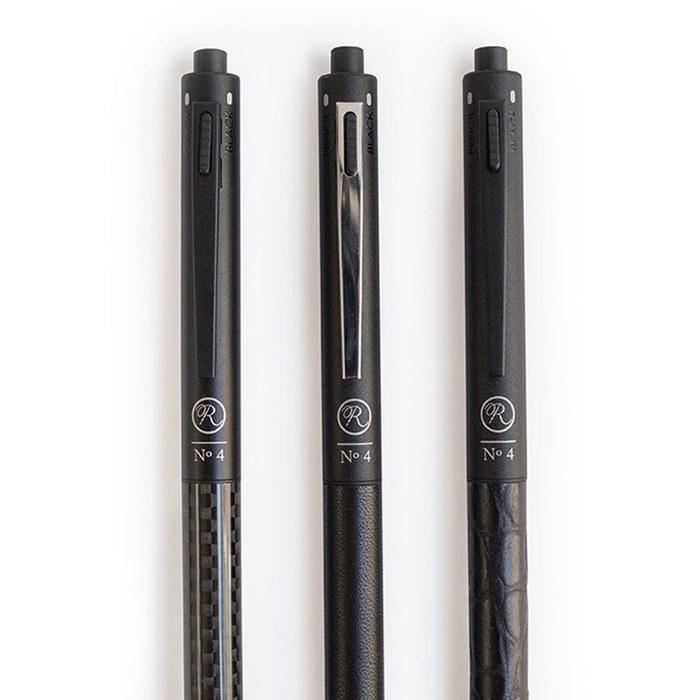 ROMEO Multifunction Pen 4-in-1 RM403 Crocodile Cowhide Black