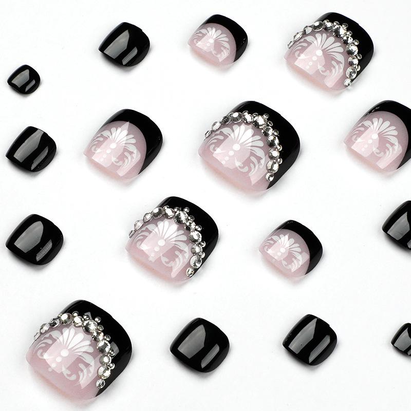 Diamond Press-On Toenail Art Tips