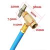 Self-Sealing R1234yf A/C Can Tap 100Psi Gauge Hose Recharge Refrigerant AC Conditioning