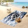 West Ham United Fußball-Print Strandtuch, Großes Weiches Schnelltrocknendes Handtuch für Strand Camping Schwimmen