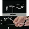 Handmade Kinetic Fishing Sculpture Desk Ornament Gift Kinetic Balance Art Statue Metal The Fisherman Balancing Sculpture