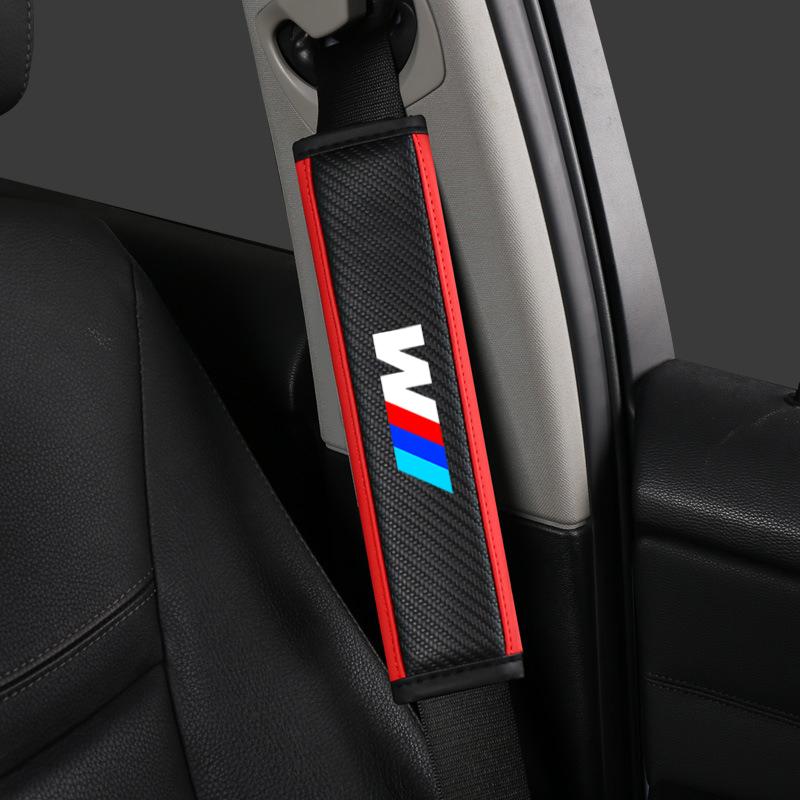 2pcs Car Safety Shoulder Cover Seat Belt Pads Strap Padding for BMW M Performance E30 E34 E36 F21 F30 F35 M3 M5 X1 X3 Accessory Dnsh52