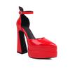 European And American Thick Super High Heels High Heels Catwalk Women'S Shoes Large Size Pointed Head Fashion Thick Sole New Waterproof Table Black