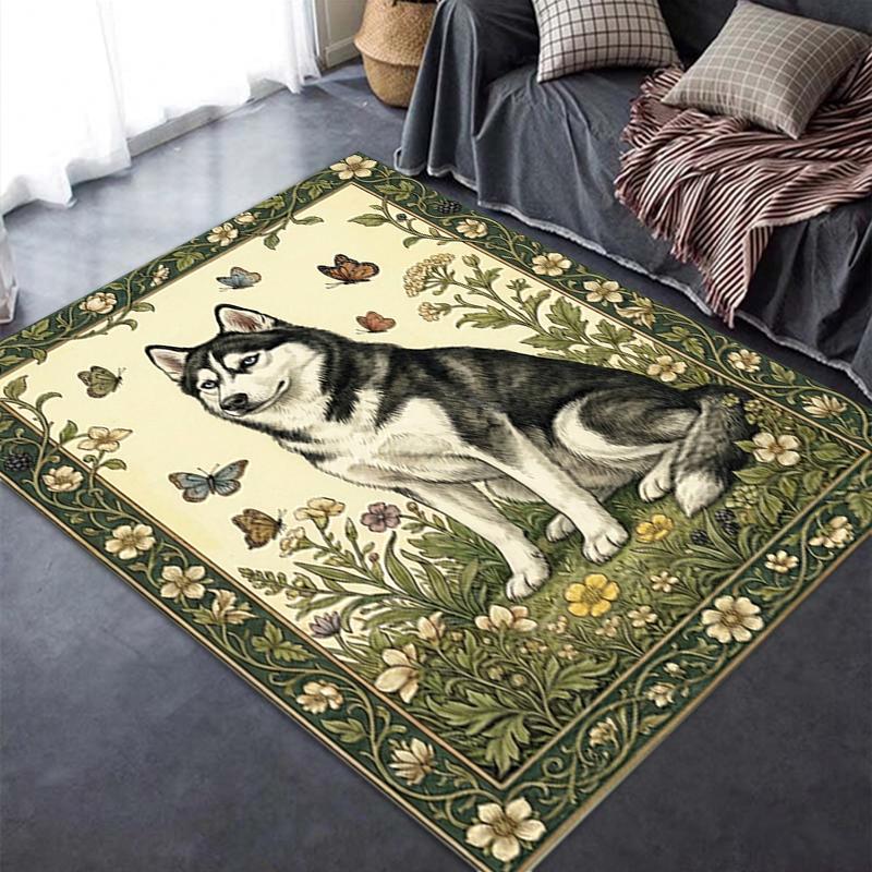 2025 New Husky Dog Carpet Rug for Living Room Bedroom Home Sofa Decoration,Kids Play Non-slip Floor Mat64