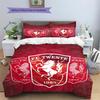 FC Twente Pattern Bedding Quilt Set  Home Decoration  Gift (1 * Duvet Cover + 2 * Pillowcase  Without Core).xwn