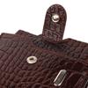 Horizontal Men's Wallet Made of Genuine Textured Leather CANPELLINI Purse 21503 Brown