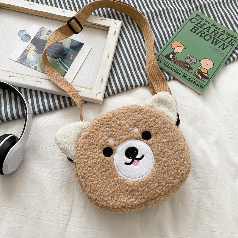 

Cute Doll Shoulder Bag Winter New Style Bag Women Casual Cartoon Crossbody Bag Latest Trendy Style Small Round Bag Women Bag