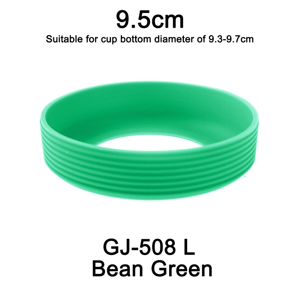 1Pc Diameter 9.5CM 24G Threaded Soft Silicone Cup Bottom Cover Wear Resistant Ring Sleeve Anti Slip Good Toughness Elastic