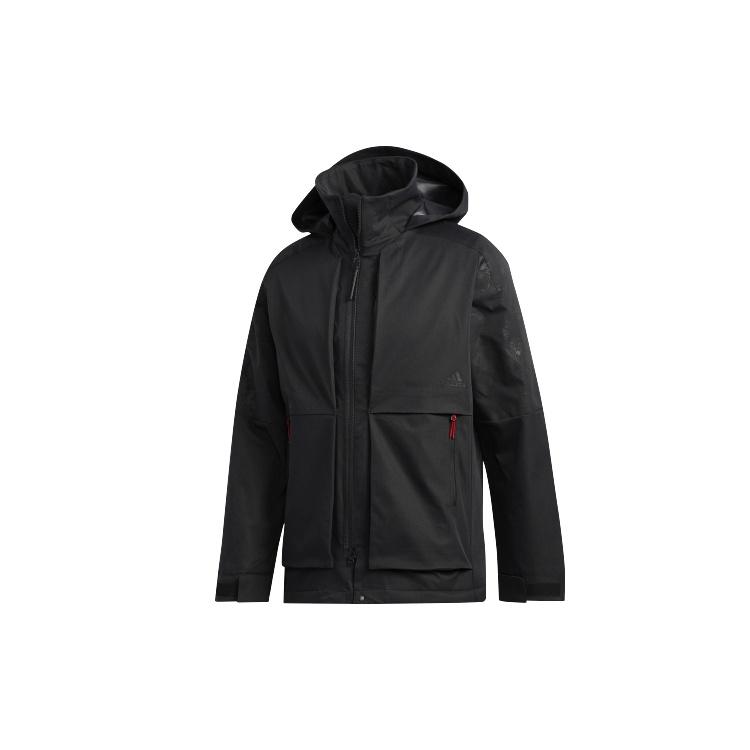 adidas Series Printing polar fleece Hooded Jacket Black Men s GG0776 L
