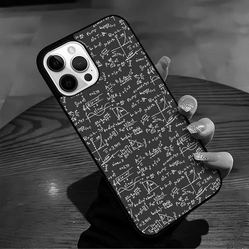 Science Math Physics Formulas Phone Case For iPhone 17 Air 16 15 14 13 12 11 Pro Max Max Plus Bumper Case Cover