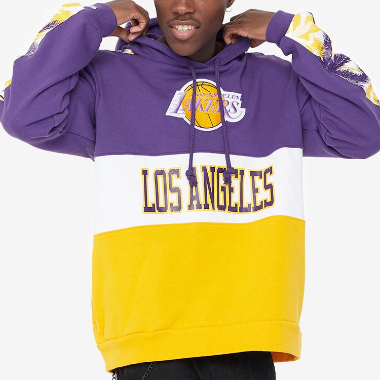 Mitchell Ness Sweatshirts Unisex Purple Hooded Thickened Regular FPHDDF18024-LALPURP