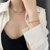 18K Gold Trendy Cuban Link Necklace: European & American Style, Non-Fading, Fashionable Personalized Chain, High-End Jewelry.